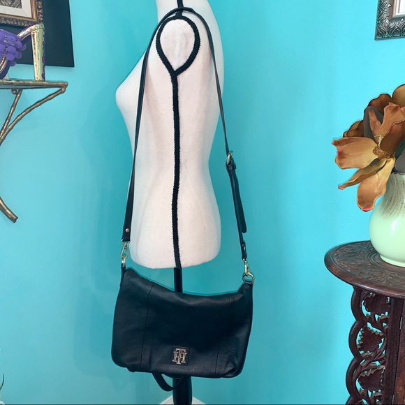 Tommy Hilfiger Genuine Leather Crossbody Bag - Picture 1 of 16